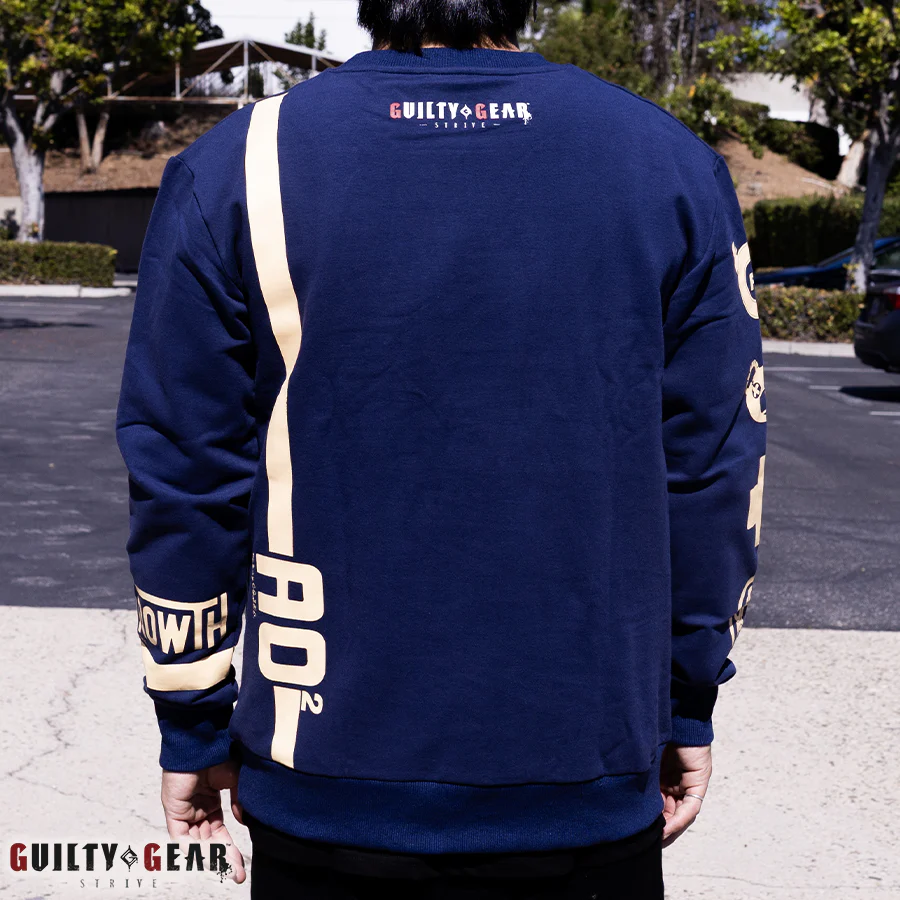 Guilty Gear -Strive- Bridget Premium Cotton/Spandex Crewneck Sweatshirt (Starlight Navy) - Image 6