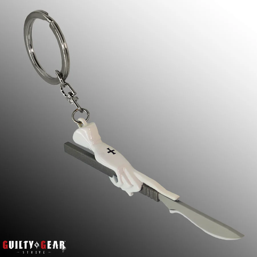 Guilty Gear -Strive- Faust Glove and Scalpel Metal Keychain